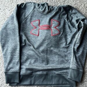 Under Armour hoodie. Gray with side pockets. Size M
